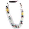 [H7502] - Multicolor 'Mineralia' Designer Necklace