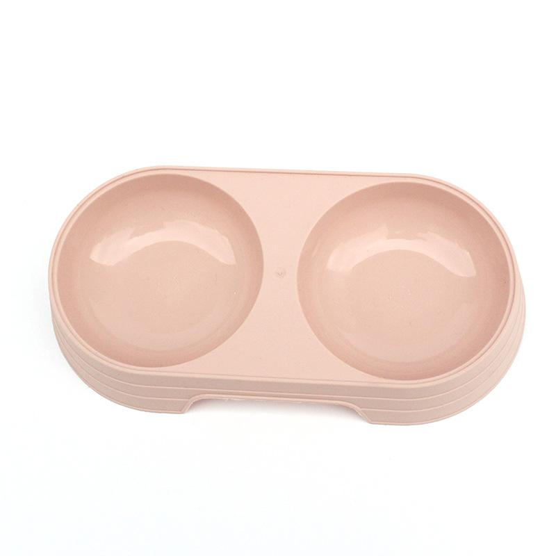 Двойная миска для кошек Pet Double Bowl Cat Bowl Double Bowl Cat Basin Macaron Candy Color Pet Feeding Bowl Maca Pet Dog Feeding Bowl