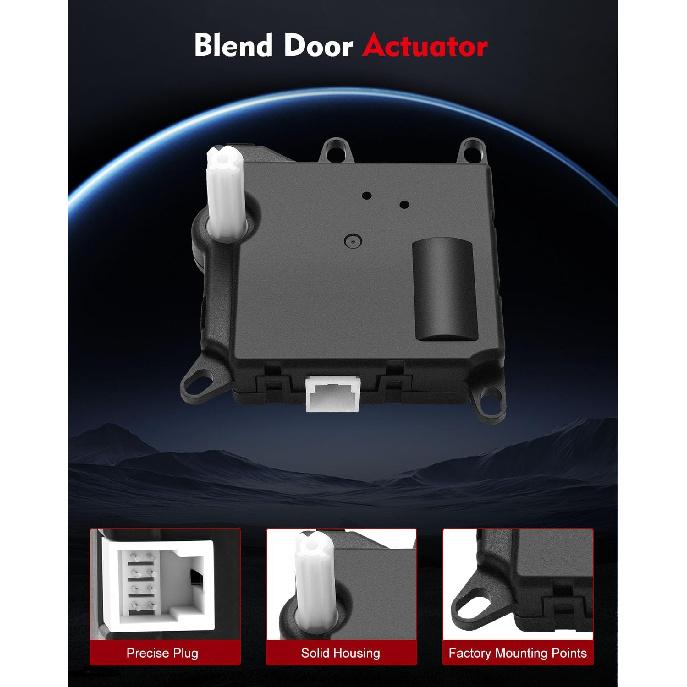 2PCS Air Door Actuator A/C HAVC Heater Blend Door Actuator Fit for 2003-2013 for Ford for Expedition,02-10 for Explorer,2003-2005 for Lincoln for