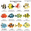 Ocean Wildlife Simulation Toy Set: Sea Turtle, Shark, Whale, Sea Lion, Tiger Shark, Manta Ray, Seal, Grouper.
