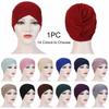 Head Wrap Frontal Cross Turban Cancer Chemo Hat Women's Head Scarf Muslim Hijab Caps Hair Loss