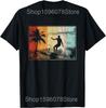 Surfboard Vintage Surfing Surfers Wave  Lover Beach T Shirts Men Streetwear Tee Short Sleeve Unisex Loose Clothing