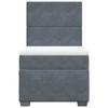 Maison Exclusive - Sommier à lattes de lit et matelas Gris foncé 80x200 cm Velours