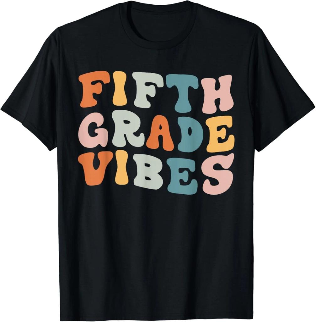 Fifth Grade Vibes Back To School Retro 5th Grade Teacher Gift Unisex T-Shirt