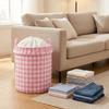 Folding Drawstring Storage Basket Dust-proof Dirty Clothes Storage Basket  for Living Room