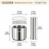 Sturdy Grinding Bowl 304 Stainless Steel Spice Grinder Kitchen Tools Mortar Pestle  Kitchen
