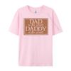 Dad In The Streets Daddy In The Sheets Father Quote Pink Graphic Tees Streetwear Men Printed Tshirt Korean Style