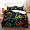 Постельные наборы для геймеров для мальчиков-подростков, игровой комплект пододеяльника, чехол для одеяла с дизайном видеоигр, комплект постельного белья Playstation с наволочкой