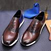 Модные кожаные удобные Модные кроссовки Ручной работы Высококлассные Деловые Повседневные Для свиданий вечеринок мужская обувь zapatos sapat a36