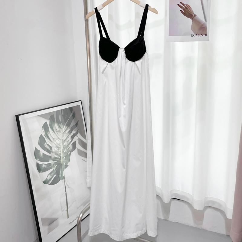 Пляжное праздничное платье без спинки без рукавов, длинное платье без рукавов, женское уличное бандажное летнее платье с панелями