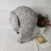 Winter cute solid color teddy fleece ear protection imitation lamb fleece Lei Feng hat women's thickened warm plush ski flying hat