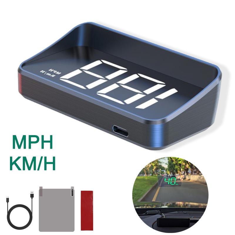 Автомобильный проекционный HD-дисплей M2 GPS Спидометр Скорость КМ/Ч Цифровой HUD Проектор на лобовое стекло Для всех автомобилей Автоэлектроника Аксессуары