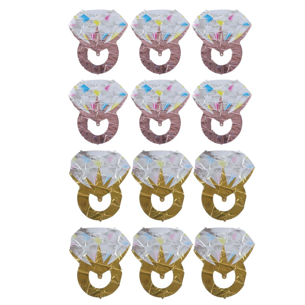 6 Pcs Balloon Aluminum Foil Spherical Balloons Bridal Shower Wedding Engag