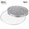 Disposable Bbq Grill Rack 5pcsset Roast Net Grate Barbecue Baking Pan