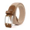 Эластичный ремень для мужчин и женщин, повседневный ремень для джинсов, плетеный ремень, стальная пряжка