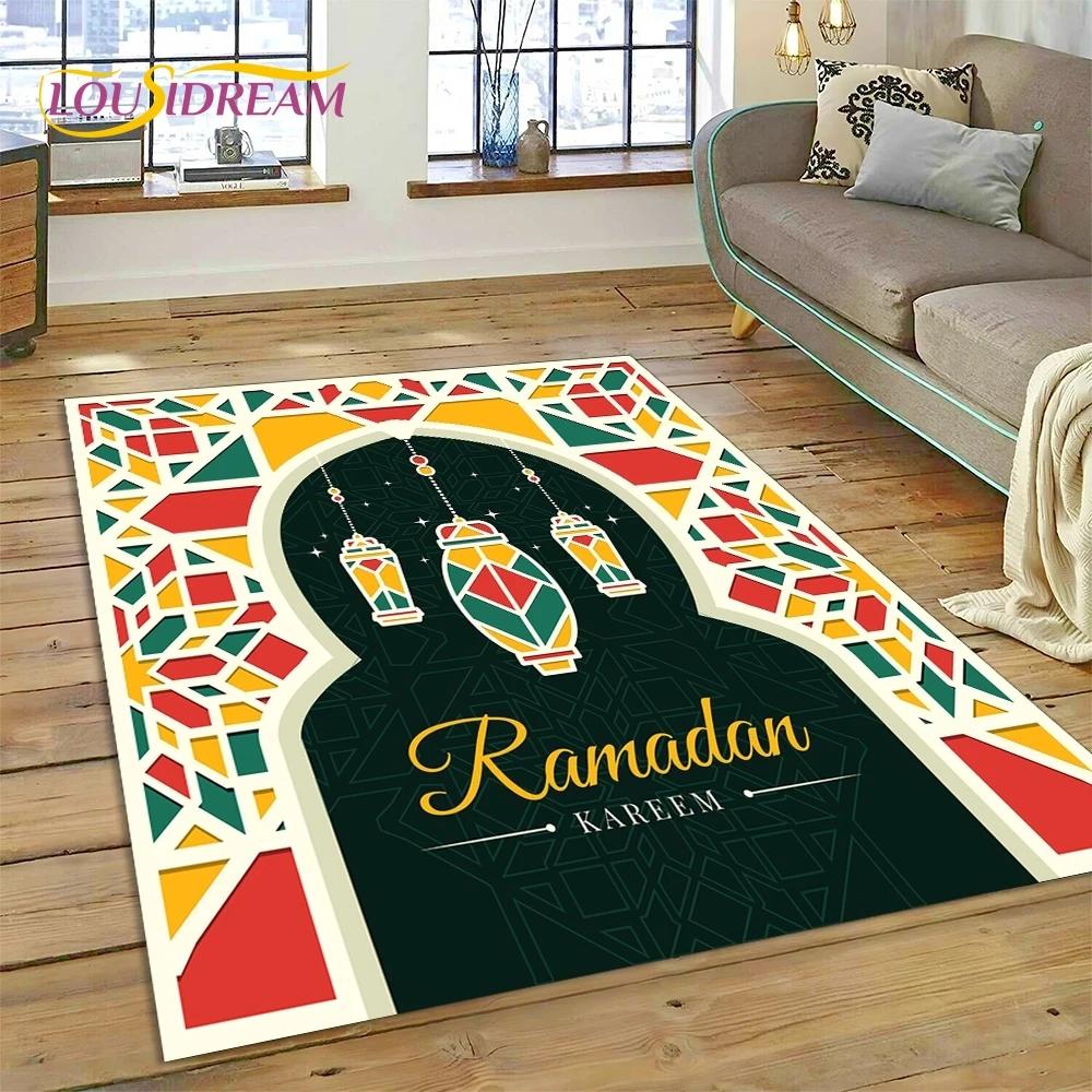 Мусульманский Ислам Молитва Коленопреклонение Поли Коврики Мандала Ковер Ковер для Спальни Гостиной Дома Диван Украшения, Большой Декор Напольный Коврик