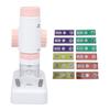 80X?200X Kids Microscope with 12PCS Slides 2 In 1 LED Lighted High Definition Pocket Microscope for