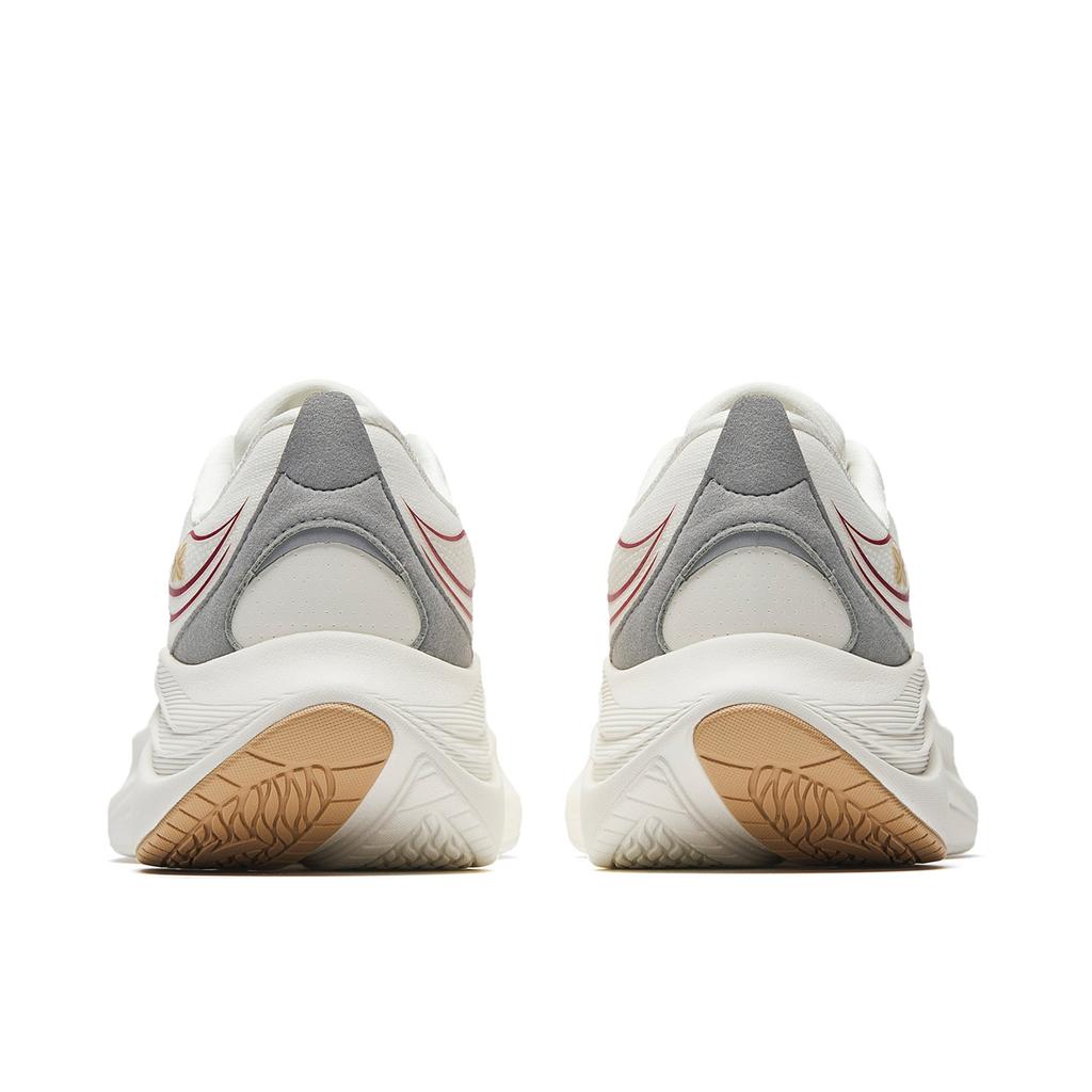 Anta Yezi 6 Winter Trendy Versatile Lightweight Rebound Low-Top Running Shoes Women Sneaker Ivory-White Silver 922515517-8