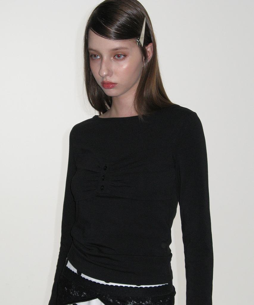 CRANK Ribbon Button Top_Black