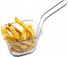 Serving Basket For Fries And Snacks Mini Steel Silver Basket