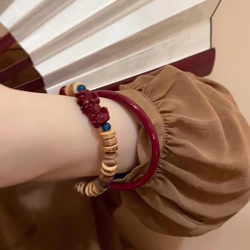 Элегантный китайский браслет из бусин Пиксю: Роскошный, Изысканный Национальный Стиль для Женщин 2025