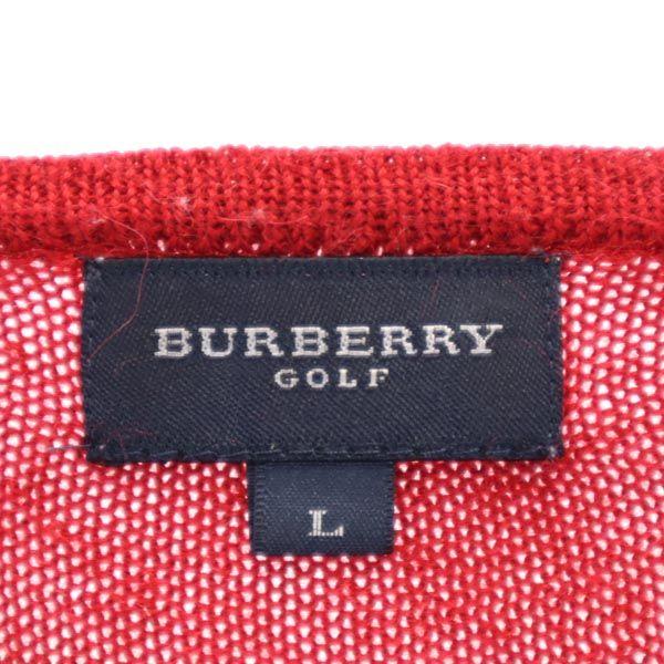 Burberry Sanyo Shokai Сделано в Японии Шерсть Мохер Смесь гольф Вязаный с длинным рукавом Мужской Б/У