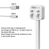 Удлинитель розетки Добирается до труднодоступных розеток Особенности: 3 USB A, 3 USB C и 2+2 розетки переменного тока Удлиняется примерно на 47,5–67,5 см 360°