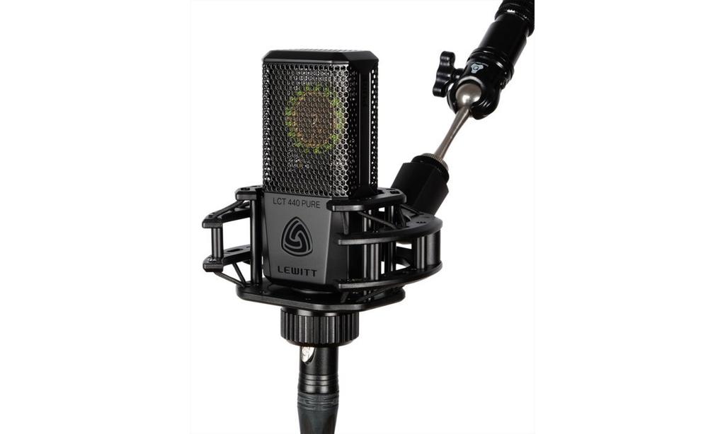 LEWITT LCT 440 PURE Condenser Microphone Large Diaphragm Unidirectional Vocal Instrument Recording Distribution Pop Filter Included