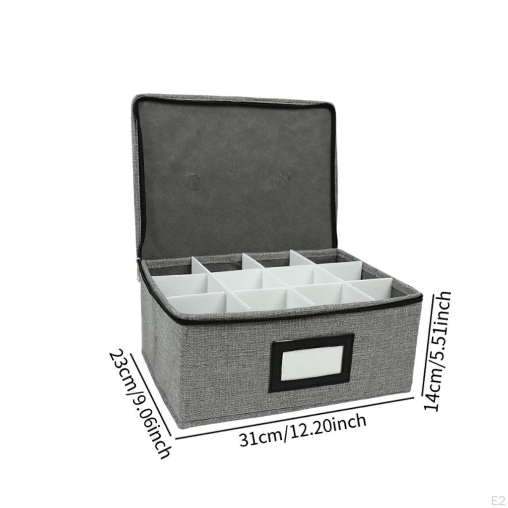 Коробка для хранения стаканов для виски Органайзер для бара 12 ячеек Контейнер для бокалов на ножке для шампанского