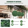 Artificial Topiaries Boxwood Trees, 20” Tall (2 Pieces), Ball-Shape Faux Topiaries Plant, All-year Green Feaux Plant Decorative Balls for Backyard,