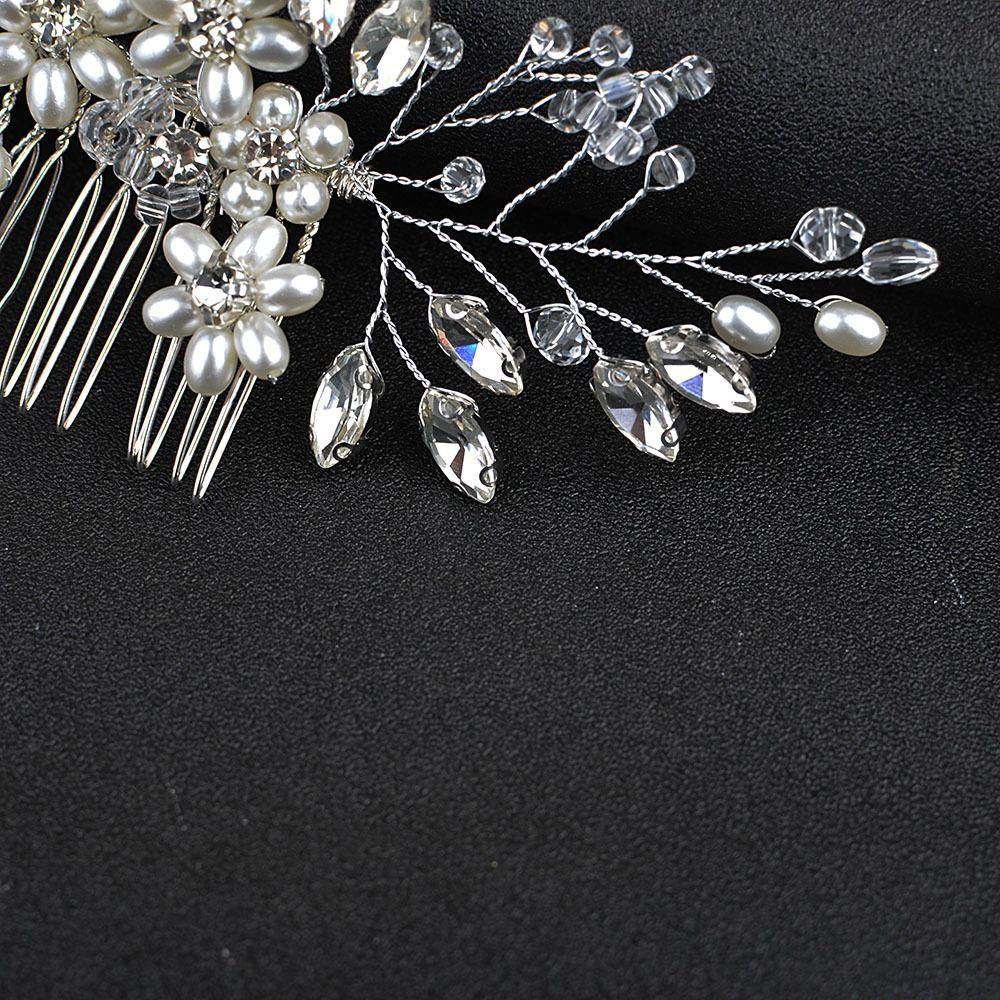 Flower Bridal Hair Accessories Rhinestone Bridesmaid Jewelry Luxury Hairpins Women