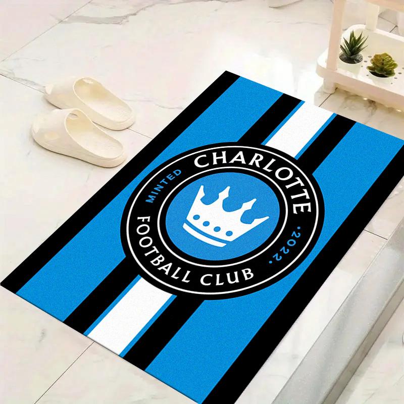 Charlotte FC Carpet Rug for Living Room Bedroom Home Sofa Decoration, Kids play Non-slip Floor Mat