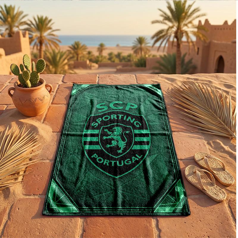 Sporting CP FC Печать Микрофибра Пляжное Полотенце Быстросохнущее Впитывающее Большое Полотенце Для Пляжа Плавания Путешествий