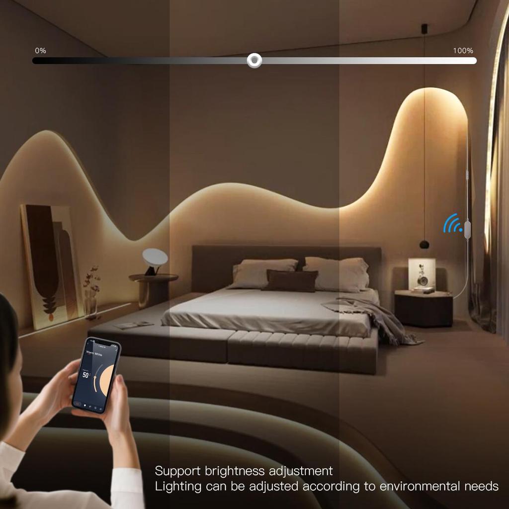 Умные светодиодные ленты Tuya Neon с Wi-Fi управлением, USB 5 В, гибкая веревочная трубка, работают с Alexa, Google Home, рождественское украшение