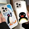 Чехол для телефона iPhone 17 Air 16E 15 16 Pro Max Мультяшный P-Пингу Пингвин Чехол 14 Plus 13 12 Mini Мягкий Силиконовый Fundas