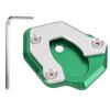 Motorcycle Kickstand Enlarged Plate Aluminium Alloy Replacement for Z650 Z900 2017?2019Green