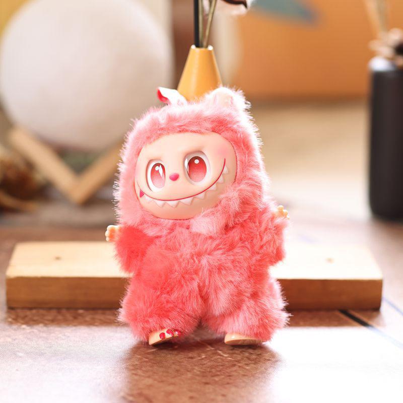 Kawaii Labubu плюшевый брелок мультфильм аниме мягкая кукла игрушка милая сумка кулон украшение рюкзак украшение пара подарки