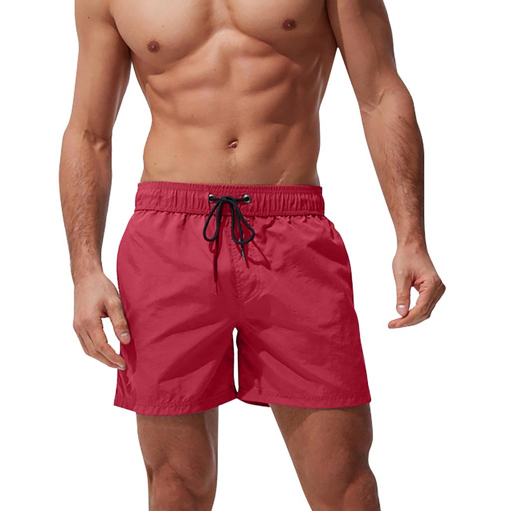 Мужские пляжные повседневные пляжные брюки с принтом, водонепроницаемые пять брюк, шорты для плавания, шорты