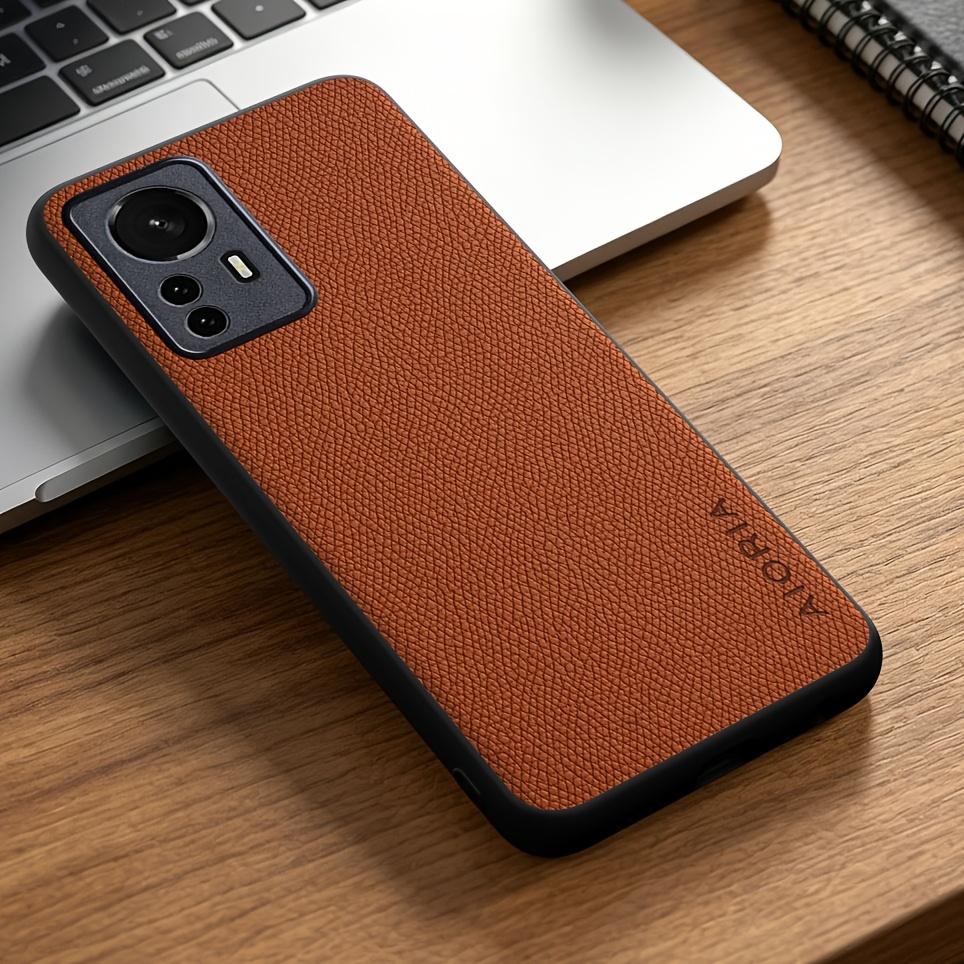 Phone Case: for Xiaomi 12 12T Pro Ultra Lite 12X Case Simple Elegant Durable Synthetic Leather Stylish Phone Case