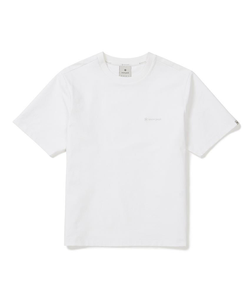 SNOWPEAK APPAREL Классическая тканая женская футболка с коротким рукавом (S25Mwtts17) белый