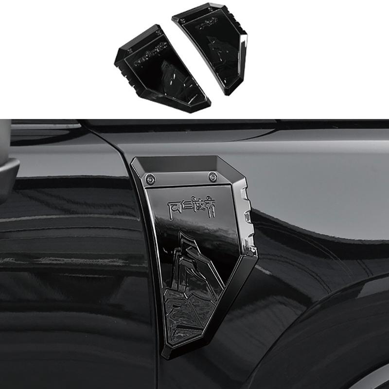 For HAVAL H9 2nd MKII 2024-2026 Car Side Leaf Board Label Body Sticker Black Warrior Decoration Styling Accessories