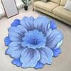 Flower Shaped Floor Mat Living Room Dirt-resistant Wear-resistant Easy To Clean Foot Mat Bedroom Bedside Blanket