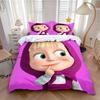 Catoon Duvet Cover Set Masha and Bears Bedding Set Children's Gift Teenagers Kids Adult 2/3piece set Single Twin Full Queen Size