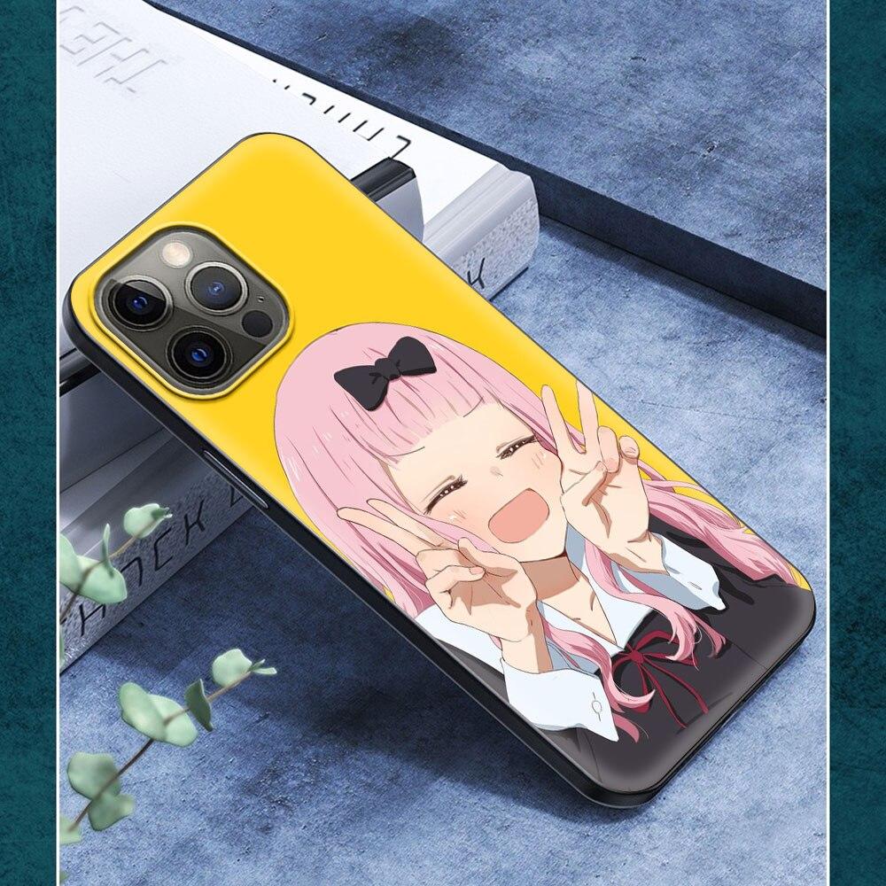 Аниме Love Is War Chika Fujiwara для iPhone 13 14 11 12 Pro Max чехол 7 8 Plus SE X XR XS Max Роскошные силиконовые чехлы для телефонов