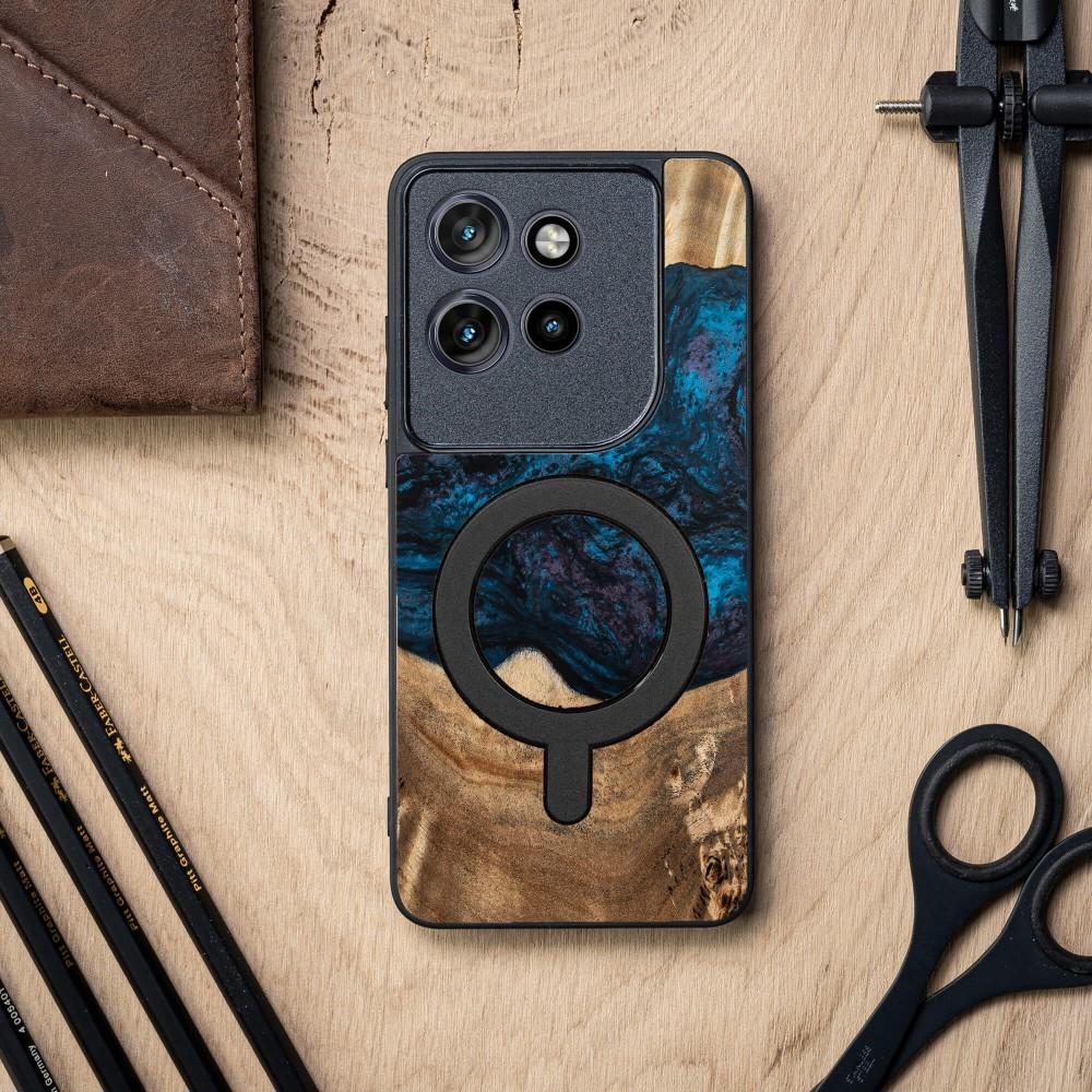 Bewood Unique case for Motorola Edge 50 Neo - Planets - Neptun with MagSafe