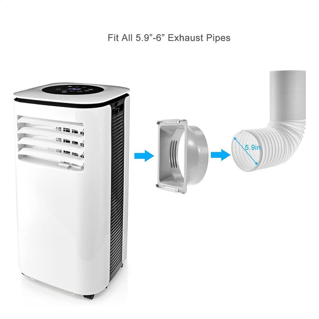 Универсальный соединитель выхлопного шланга переменного тока 11 см, надежное крепление для портативного кондиционера, адаптер вентиляции для дома и компактных помещений