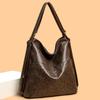 Vintage Large Capacity Tote Bag Commuter Texture Shoulder Bag Can Be Backpack