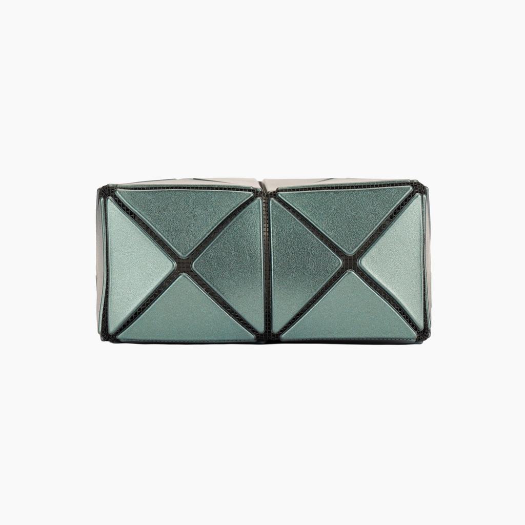 ISSEY MIYAKE Polyvinyl Chloride Resin Handbag Women's Dark Green BB33-AG671-64