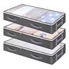 Foldable Underbed Storage Bag with Reinforced Handle Portable Large Capacity Clothes Quilt Bag Dustproof Organizer