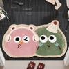 Japanese Bathroom Absorbent Floor Mat, Diatom Mud Non-Slip Foot Mat, Household Toilet, Toilet Door Fun Carpet